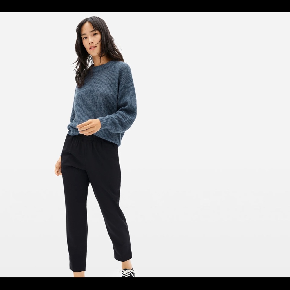 Everlane GoWeave wool track pants size 4 black